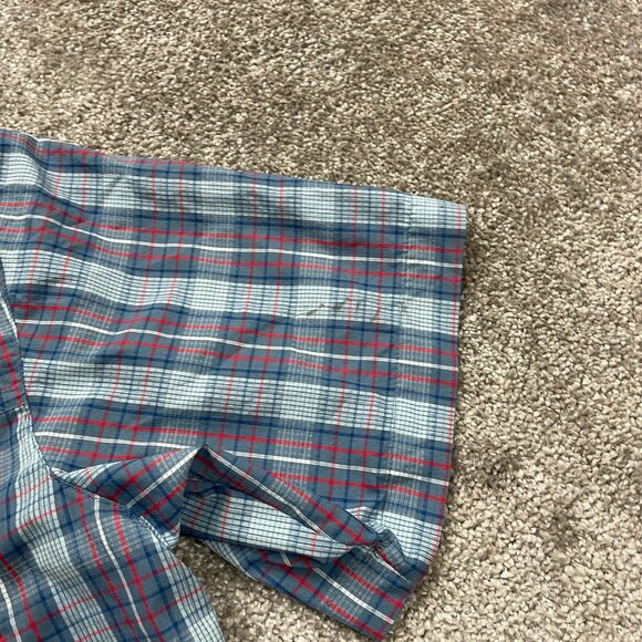 Columbia Silver Ridge Shirt Men Medium Multicolor Plaid Button Down Short Sleeve - Picture 5 of 12